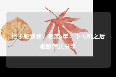 终于轮到我，相恋5年，下飞机之后被断崖式分手